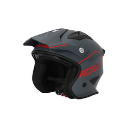 CASCO JET Acerbis ARIA Gris/Rojo