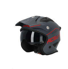 CASCO JET Acerbis ARIA Gris/Rojo