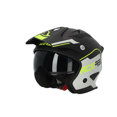 CASCO JET Acerbis ARIA Negro/Amarillo Fluo