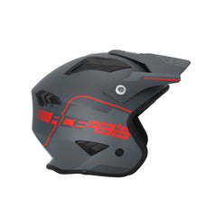 CASCO JET Acerbis ARIA Gris/Rojo