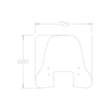 ISOTTA Parabrezza classic per SUZUKI ADDRESS 125 2023 - CLS2443