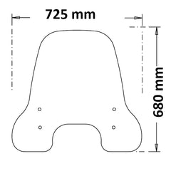 ISOTTA Lastra Parabrezza per NGS 1 2019>2022 - NGS 2 2019> - NGS 3 2019>