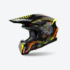 AIROH TWIST 3 Cross Casco de moto enduro Gráficos TÓXICOS