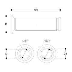 Par de puños BARRACUDA VR46 con logo VR|46 - DISPONIBLE A PARTIR DE DICIEMBRE