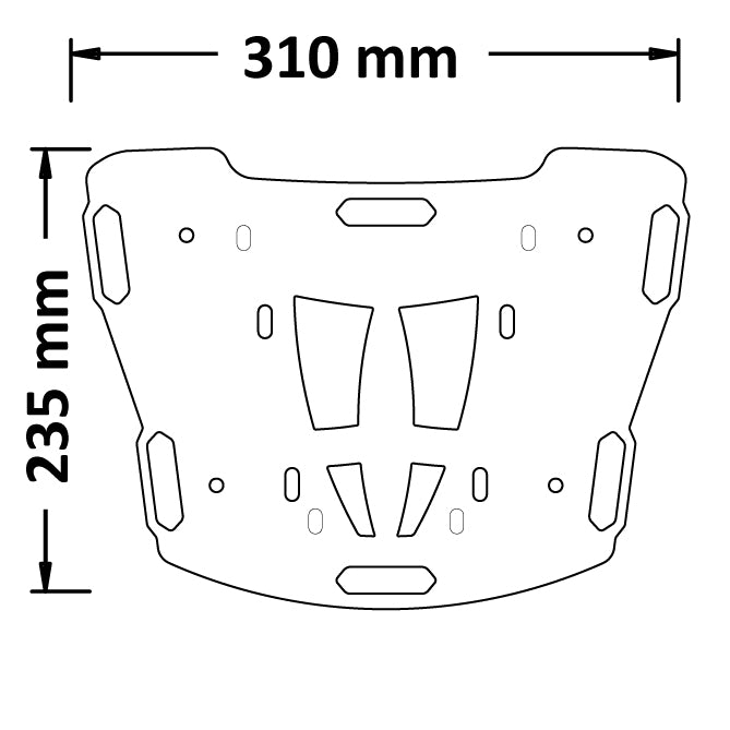 ISOTTA PORTAPACCO POSTERIORE IN FERRO BENELLI LEONCINO 500 2017 - 2022 - PP24