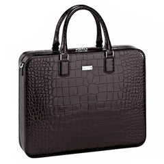 MONTBLANC BUSINESS BAG MEISTERSTÜCK IN PELLE DI VITELLO CON STAMPA ALLIGATORE