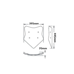 ISOTTA Cupolino basso su attacchi originali per BMW S 1000 XR dal 2015 - sc1159-FS