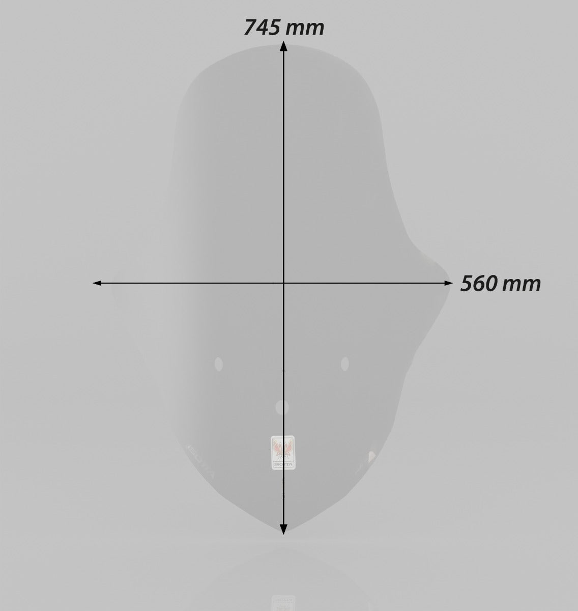 ISOTTA Parabrezza maxi protezione per SYM JET EVO 2024