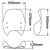 ISOTTA Cupolino di piccole dimensioni per Moto Guzzi GRISO 850 - 1100 2006-2011 - sc59-FC