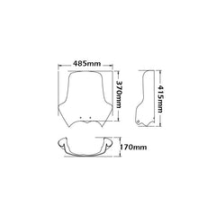 ISOTTA cupolino tipo originale per BMW R 1200 GS Standard 2004 - 2012 - sc930/01-FC