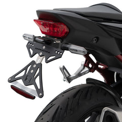 Honda Hornet 750 2023-2024 aluminum license plate holder for original indicators by BARRACUDA