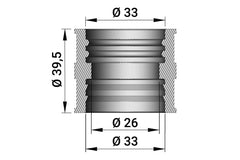 MALOSSI MANICOTTO per carb. VHB 24-26 F (39,5 mm)