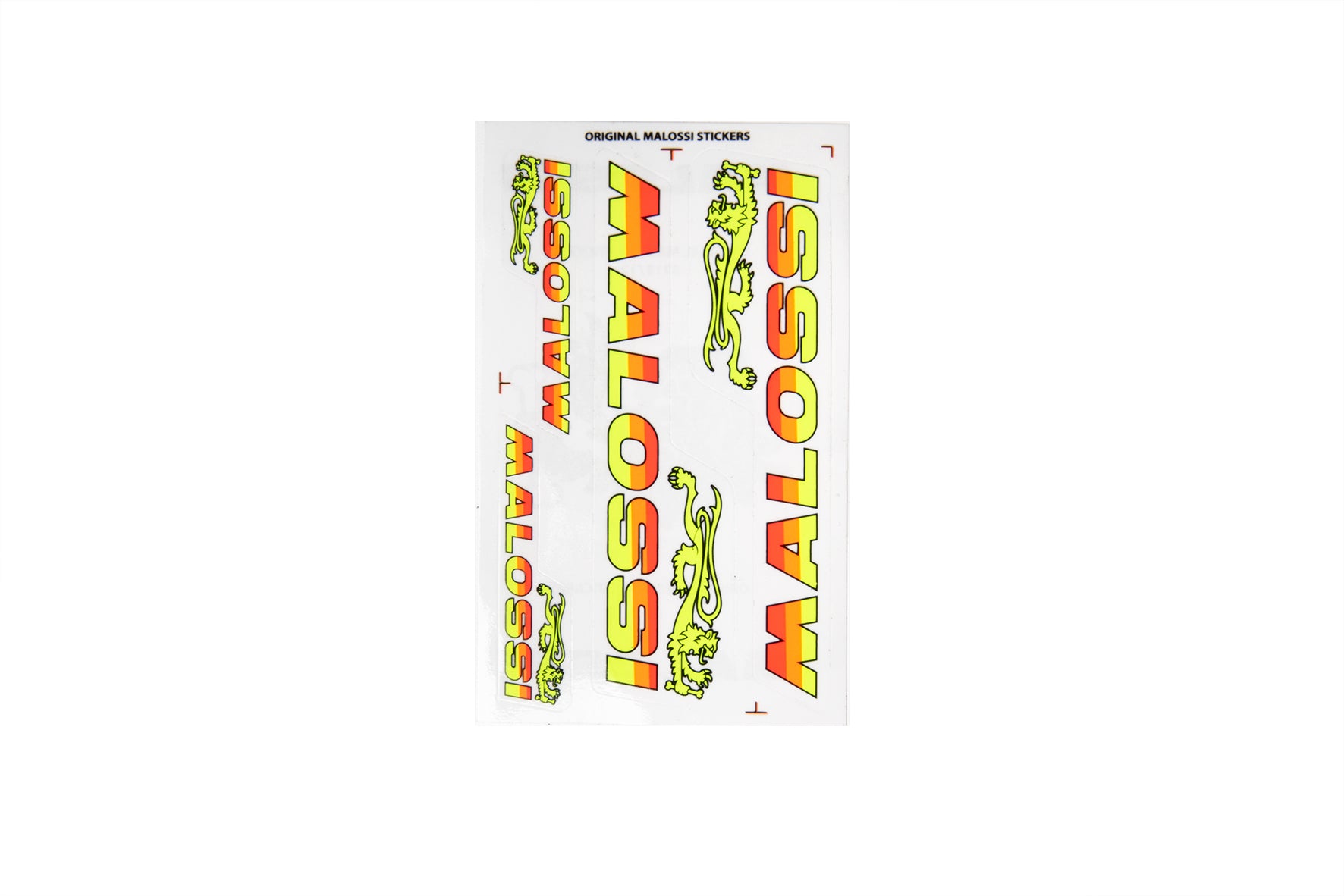 MALOSSI CARTELLA di MINI ADESIVI MALOSSI FLUO 8x14 cm