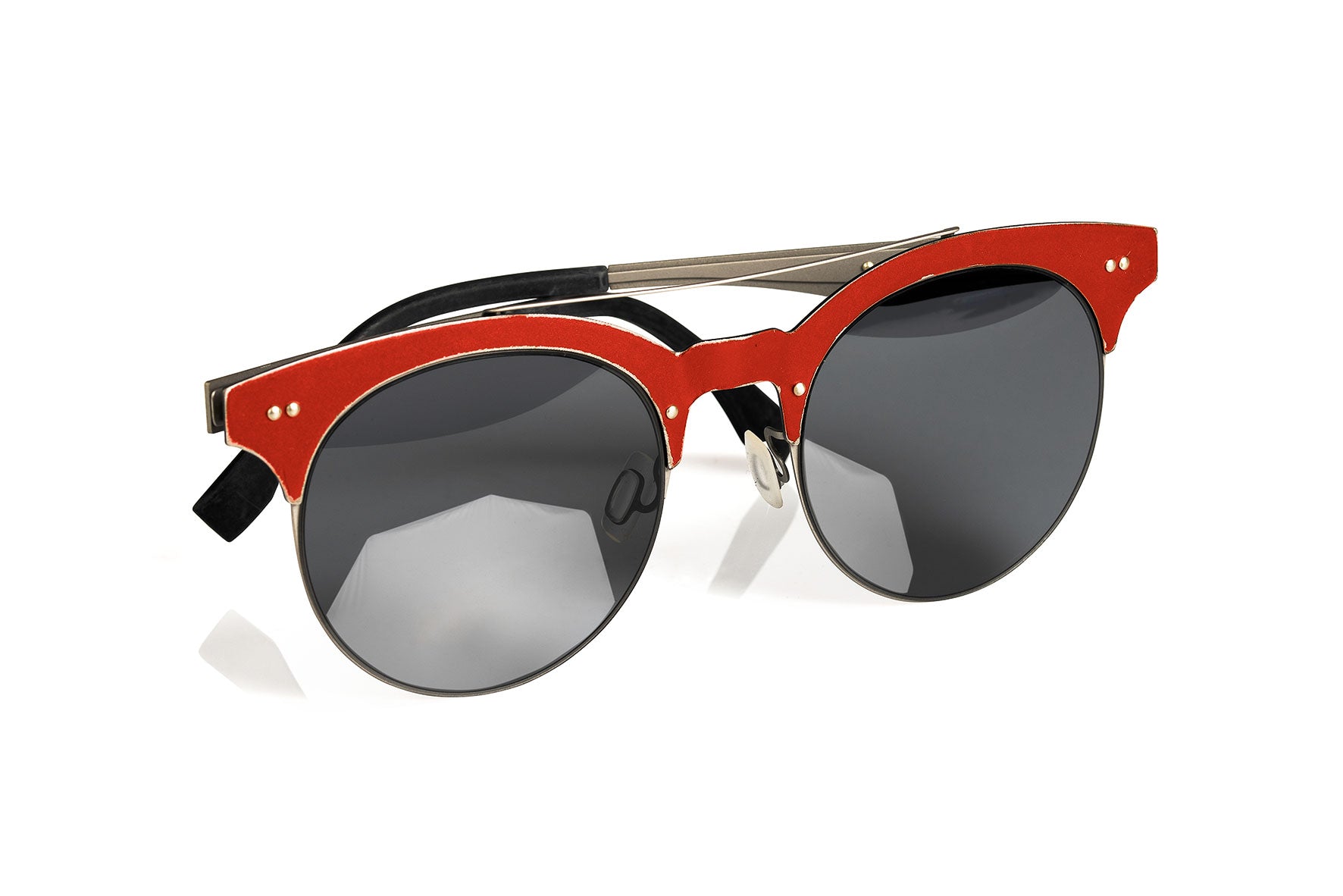 MALOSSI OCCHIALE GRINDER ROSSO STANGHE ROSSE