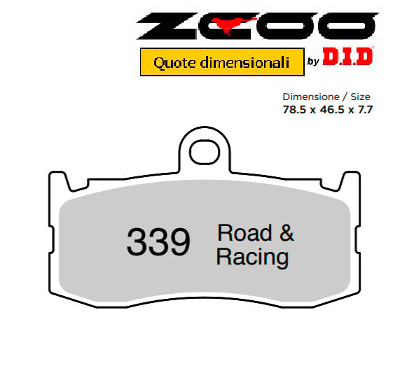 Pastiglie Freno ZCOO 45N00800 mescola EX (modulabile) per TRIUMPH 1 coppia per 1 disco