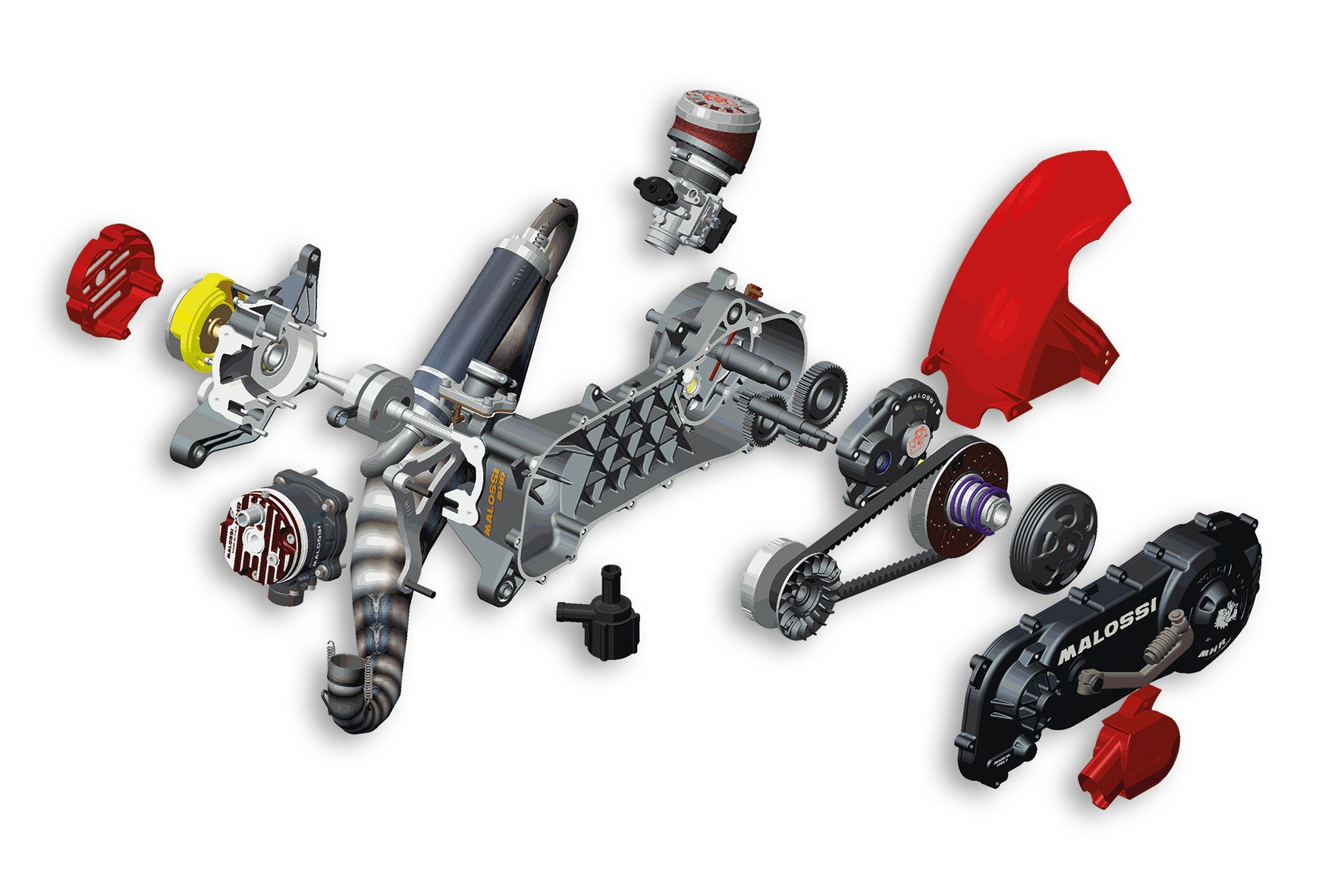 MALOSSI Motore completo RC-ONE 94cc Piaggio non assemblato (ruota 12/13)