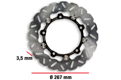 MALOSSI WHOOP DISC disco freno Ø est. 267 - spessore 3,5 mm