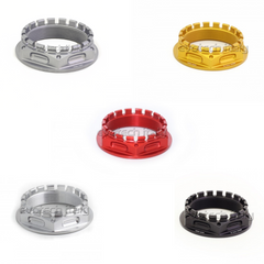 EVOTECH Tuerca piñón y tuerca rueda trasera en ergal M48x1.5 Ducati y MV Agusta