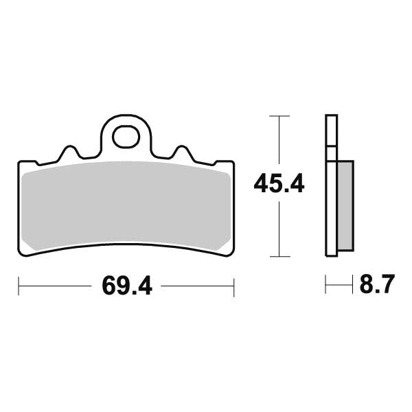 Pastiglie Freno Anteriori CP.PAST.FRENO HF KTM DUKE 125/200 per BMW G 310 GS 2017-2023