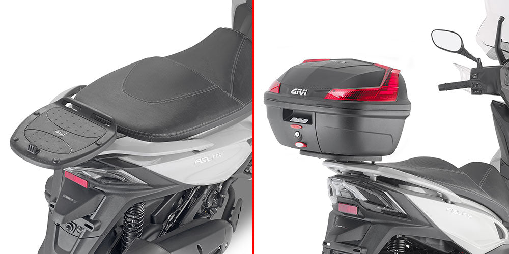 GIVI Attacco posteriore specifico per bauletto MONOLOCK® SR6114 per KYMCO AGILITY R16 -2019