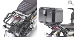 GIVI Attacco posteriore specifico per bauletto MONOKEY® nero lucido SR6416 per TRIUMPH SCRAMBLER 1200 2019-2020