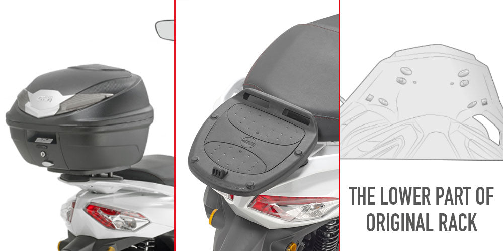 GIVI Attacco posteriore specifico per bauletto MONOLOCK® SR7057 per SYM HD 300 2019