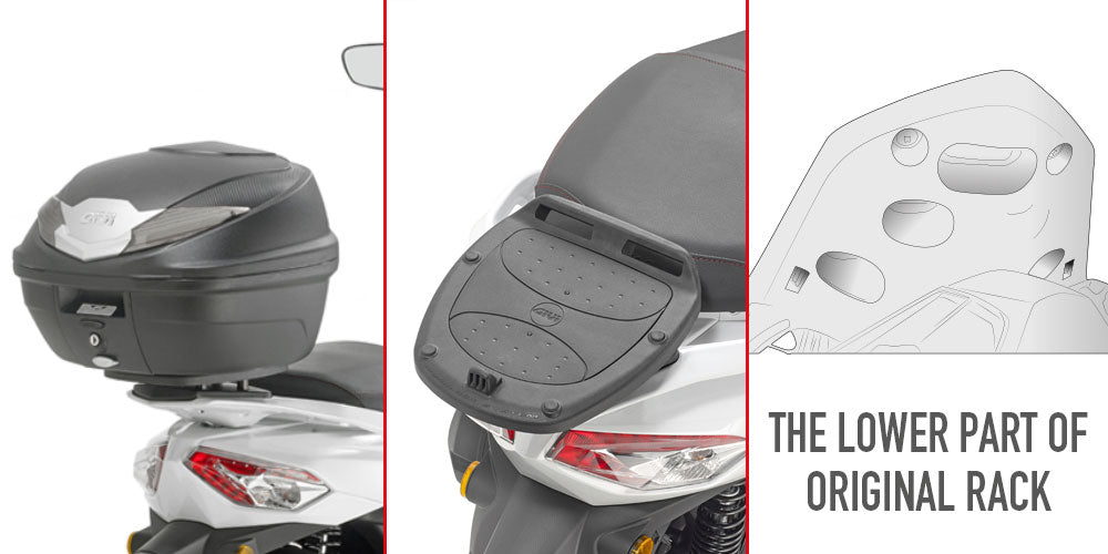 GIVI Attacco posteriore specifico per bauletto MONOLOCK® SR7059 per SYM HD 300 2019