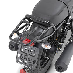 GIVI Attacco posteriore specifico per bauletto MONOKEY® o MONOLOCK® nero lucido SR8201 per MOTO GUZZI V7 STONE SPECIAL