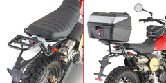 GIVI Attacco posteriore specifico per bauletto MONOLOCK® nero lucido SR9150 per FANTIC CABALLERO SCRAMBLER