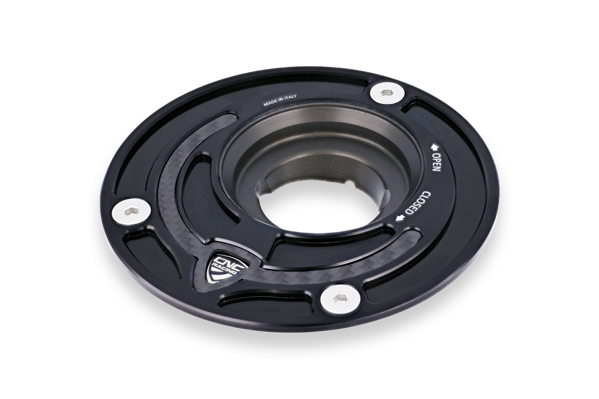 CNC RACING Tappo serbatoio carburante - flangia Carbon