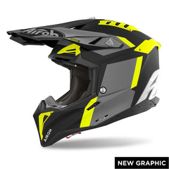 Casco cruzado AIROH AVIATOR 3 GLORY OFF ROAD de carbono