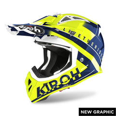 Casco de motocicleta AIROH AVIATOR ACE Cross Enduro Gráficos AMAZE