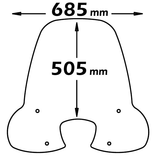 ISOTTA PARABREZZA CLASSIC per KYMCO LIKE 50 - 125 - 200 509