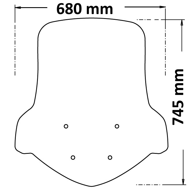 ISOTTA Parabrezza Classic per SYM JOYRIDE 300 2022