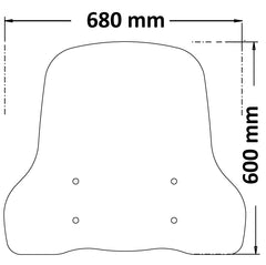 ISOTTA Parabrezza per NIU UQI GT 2020 - 2022