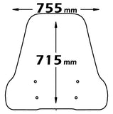 ISOTTA Parabrezza media protezione per MALAGUTI F10 1993 - 2011