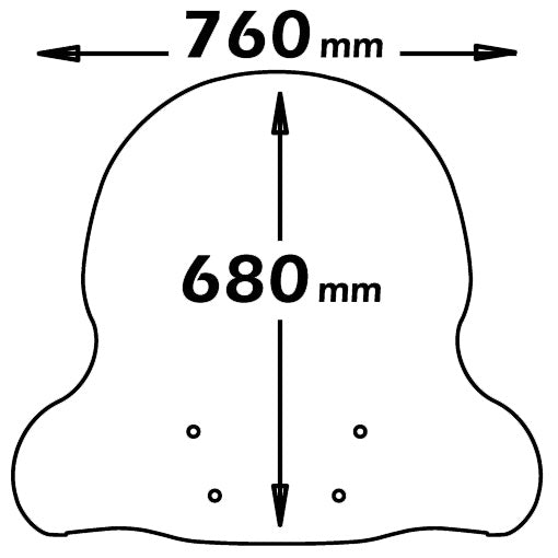 ISOTTA Parabrezza media protezione PER MAJESTY 125 2000-2006 - SKILINER 125 1998-2004