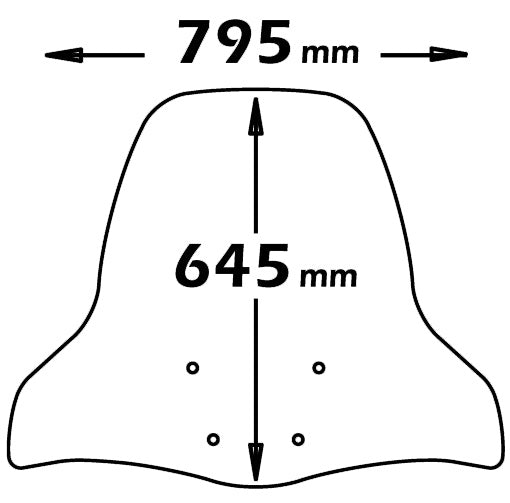 ISOTTA PARABREZZA CLASSIC per Yamaha X-CITY 125-250 2006-2016