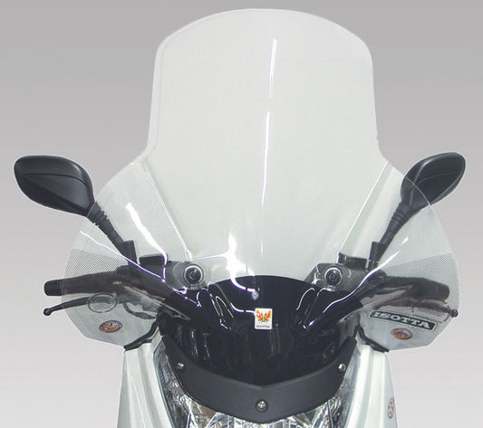 ISOTTA Parabrezza media protezione KYMCO DINK 125 2007 - 2017 CON SERIGRAFIA ANTI REFRAZIONE SOLARE 600
