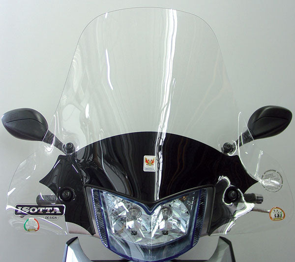 ISOTTA Parabrezza media protezione per KYMCO PEOPLE S 300 2008 - 2013 CON SERIGRAFIA ANTI REFRAZIONE SOLARE