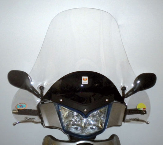 ISOTTA Parabrezza media protezione per KYMCO PEOPLE S 50-125-200 CON SERIGRAFIA ANTI REFRAZIONE SOLARE 600