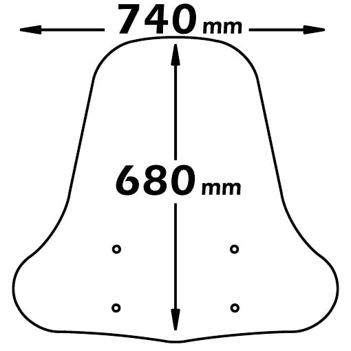 ISOTTA PARABREZZA MEDIA PROTEZIONE SYM - MIO 50-100