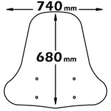 ISOTTA PARABREZZA MEDIA PROTEZIONE SYM - MIO 50-100