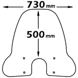 ISOTTA Parabrezza media protezione sym fiddle II 50 125 2008-2014