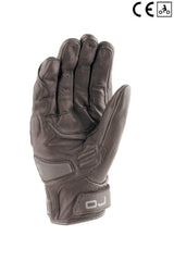 OJ Guanti in morbida pelle con protezione in carbonio e look tricolore