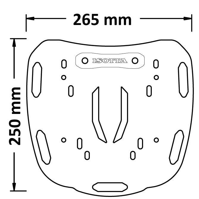 ISOTTA PORTAPACCO POSTERIORE IN FERRO BENELLI IMPERIALE 400 2019>2020