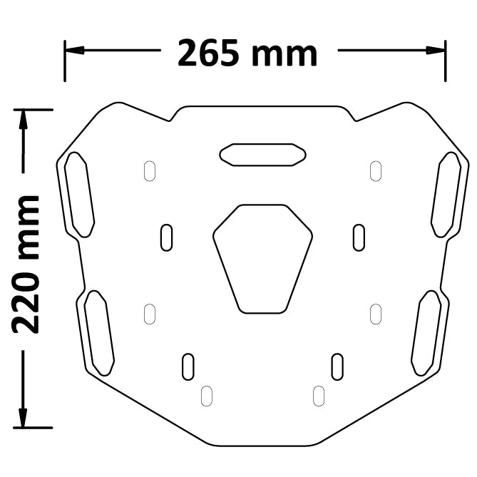 ISOTTA PORTAPACCO POSTERIORE CON SUPPORTO BAULETTO KYMCO DTX 360 2021>