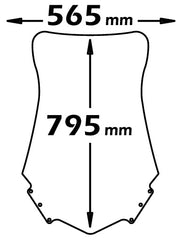 ISOTTA Parabrezza tipo originale ALTO per Yamaha MAJESTY 400 2004>2008