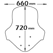 ISOTTA Parabrezza classic per Yamaha N-max 125 2015>2020 - 155 2017>2020 201