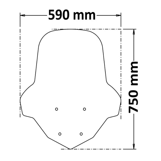 ISOTTA PARABREZZA MEDIA PROTEZIONE N-MAX 125 2021 669